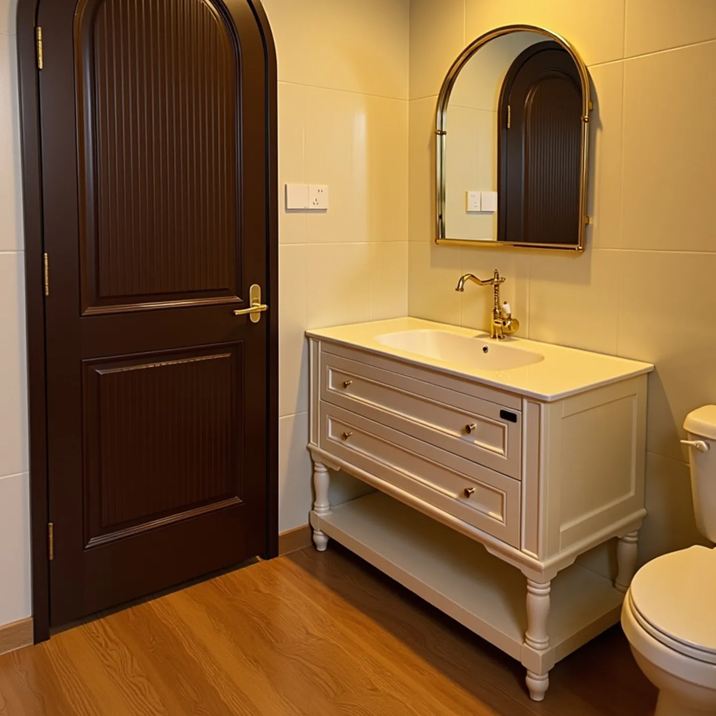 Washbasin, oak paint floor-to-ceiling bathroom cabinet, sink washbasin cabinet combination