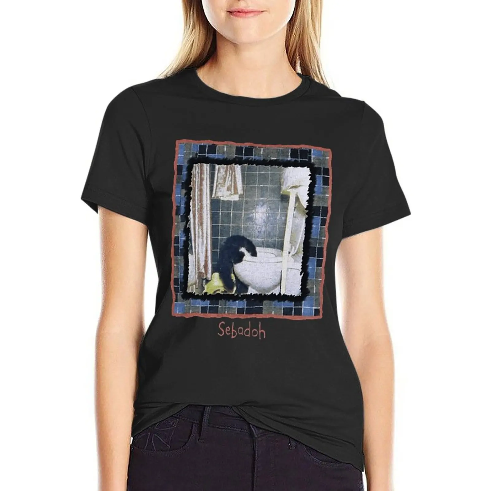 

Sebadoh T-Shirt oversized anime clothes Short sleeve tee rock and roll t shirts for Women