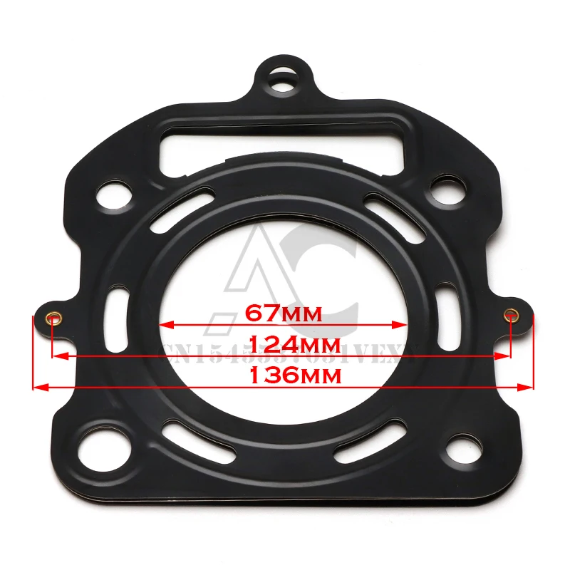 67mm Cylinder Gasket Kit water cooled 250CC Zongshen Shineray Bashan Taotao Dirt Pit Bike ATV Quad