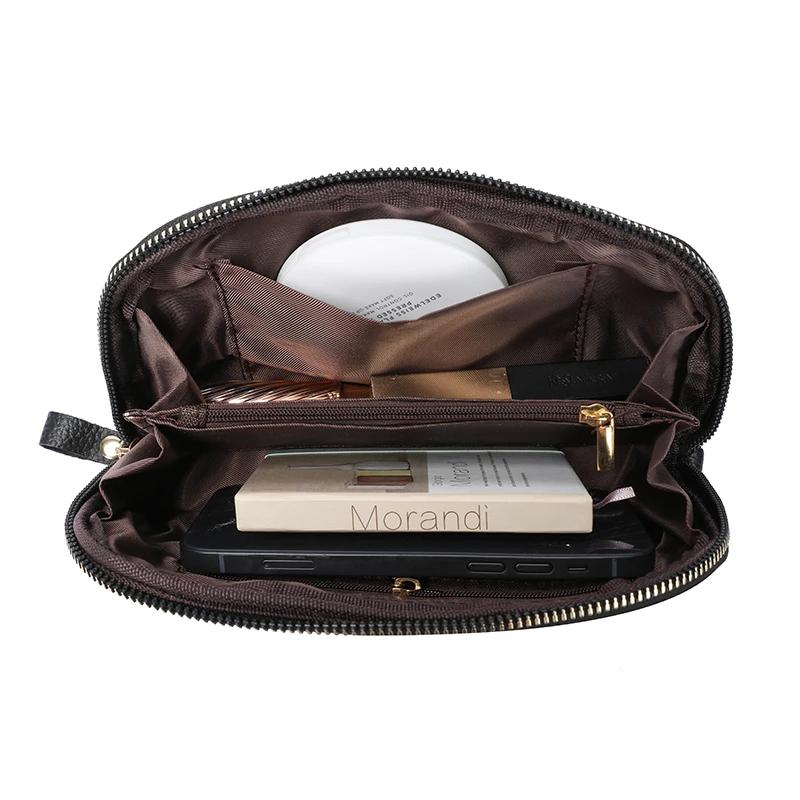 Serpentine Head Layer Cowhide Women's Purse Luxury Designer Handbag Fashion Brand Simple Purse Ladies Casual Tote Bag