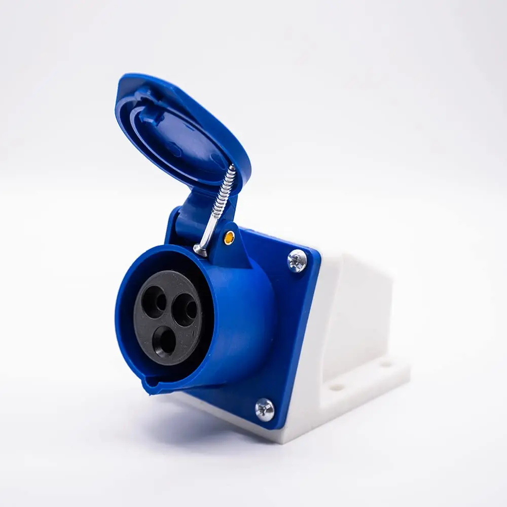IEC60309 Industrial CEE Connector Socket 3P 16A 220V-250V 2P+E 6h IP44