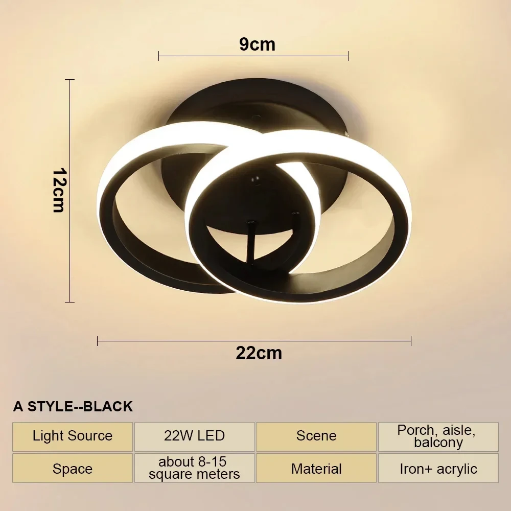 Led منخفضة الضوضاء مروحة السقف الثريا المعيشة طاولة طعام غرفة نوم أضواء المطبخ أسود أبيض ديكور المنزل مصابيح تركيبات
