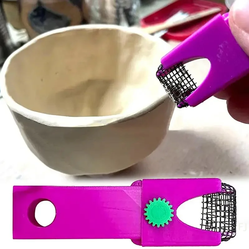 

[YU]Pottery Tool For Porcelain Clay Sculpting Hand Polishing Tool For Smooth Down Sharp Corners And Edges