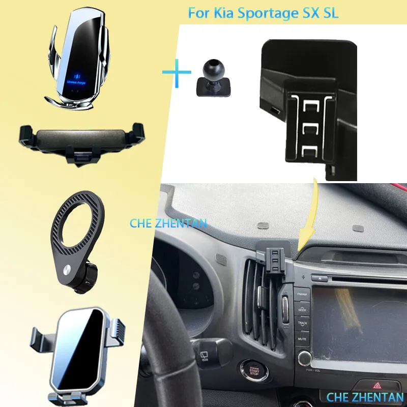 

Car Mobile Phone Holder for Kia Sportage SX SL 2011~2016 360° Rotating Car Vehicle Phone Mounts GPS Navigation Stand Accessories