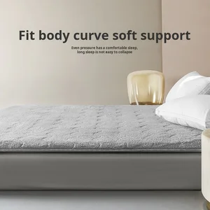 قابل للطي مهجع الطلاب سميكة دافئة لحم الضأن المخملية تاتامي الشتاء فراش سرير بطابقين مزدوج فراش المنزل أعلى 6 مبيعات لمراتب العشب - رقم 6