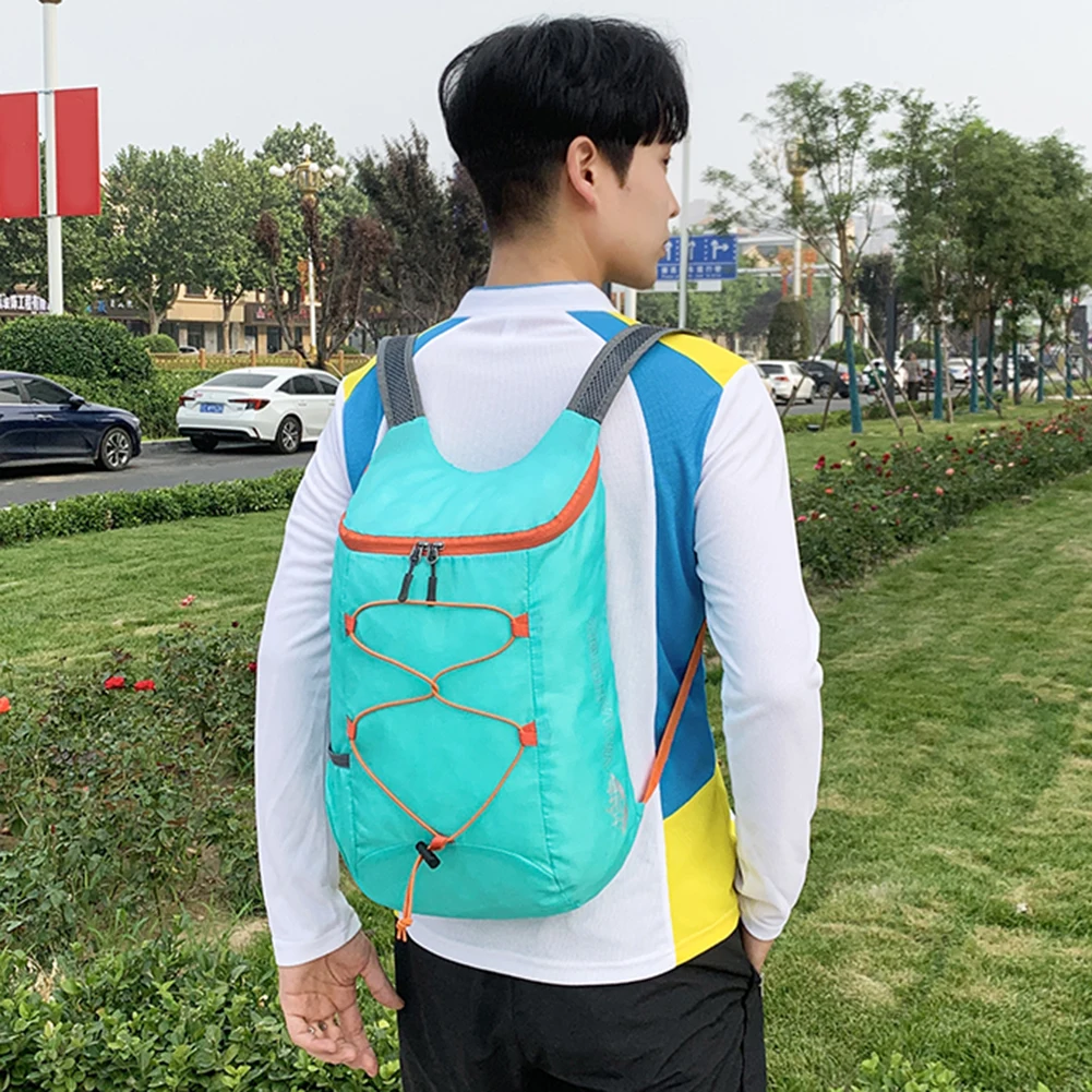 2024Outdoor Climbing Cycling Travel Knapsack Splashproof Folding Sports Daypack Ultralight Camping Hiking Backpack for Men Women