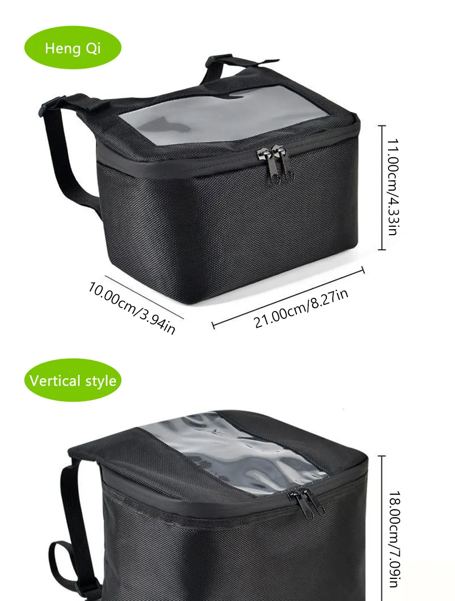 SEAMETAL Motorrad-Fahrrad-Lenkertasche, multifunktionale Fahrradtasche, Handyhalterung, Aufbewahrungstaschen für Outdoor-Radfahren – Detail 3