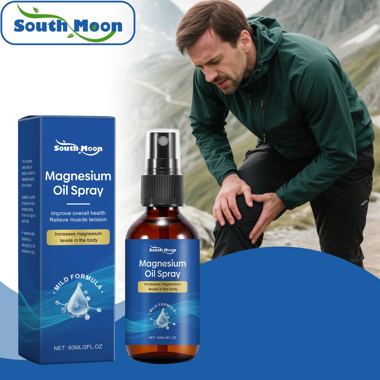 Magnesium Oil Spray Better Sleep Relieve Back Neck Hands Kneel Pain Anti Insomnia Reduce Stress Soothing Muscle Relaxation Spray