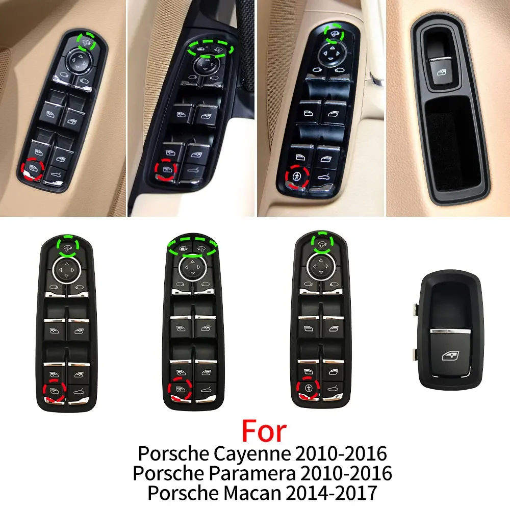 

For Porsche Cayenne Panamera 2011-2016 Car Electric Power Master Window Switch Replacement Accessory 7PP959858RDML