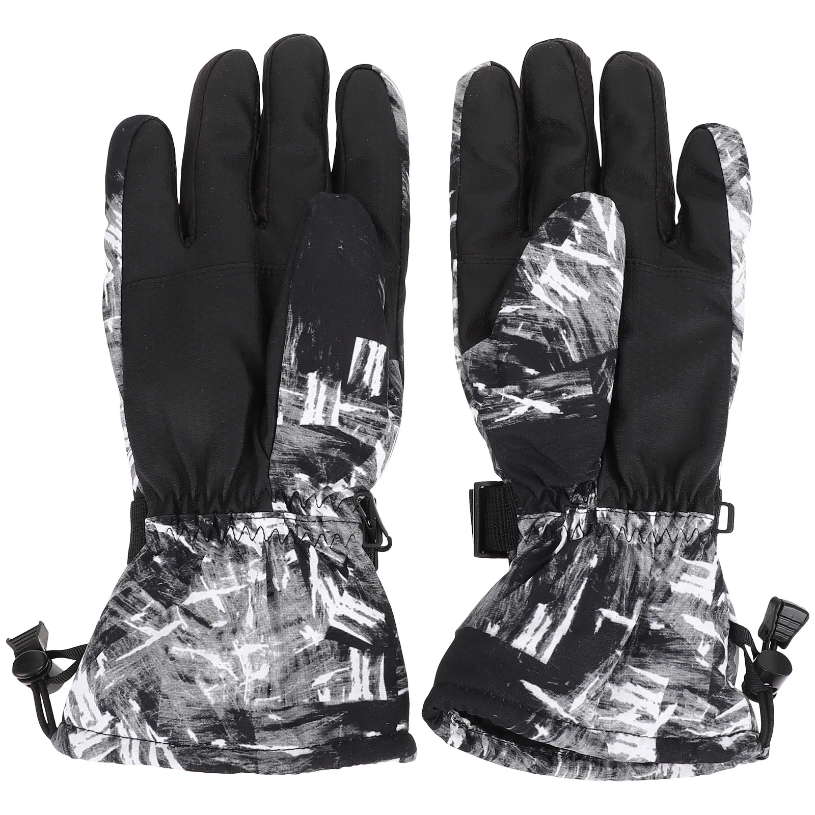 Guantes de esquí impermeables para invierno, guantes térmicos cálidos a prueba de viento para ciclismo al aire libre, guantes ajustables funcionales, accesorio deportivo, 1 par