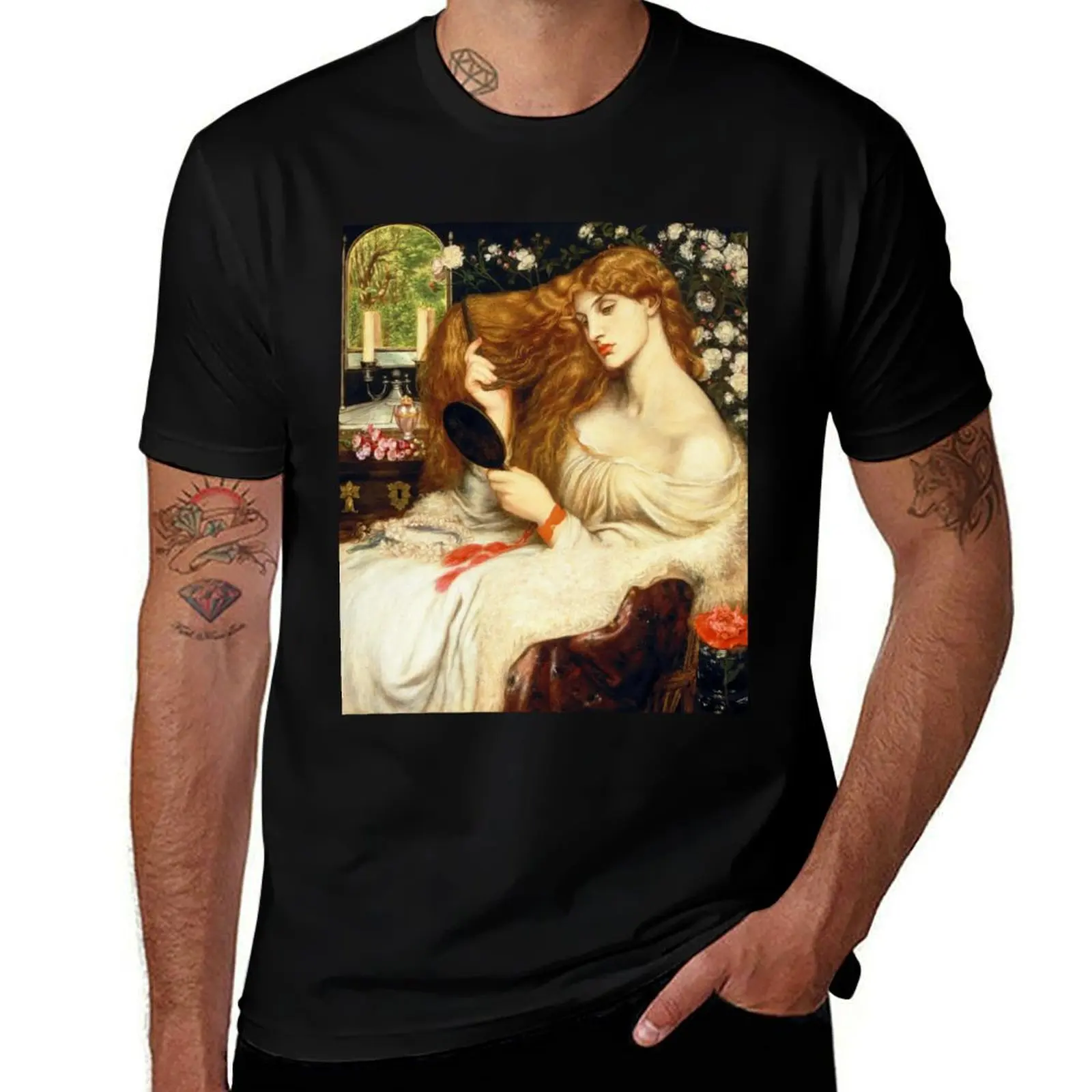 Dante Gabriel Rossetti - Lady Lilith T-Shirt Louboutins summer clothes T-shirts for men cotton