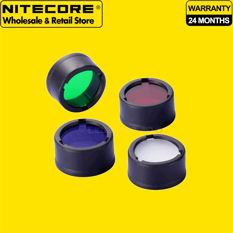 

Nitecore NFR23 NFB23 NFG23 NFD23 Многоцветный фильтр RGB 22,5 мм Подходит для фонарика с головкой 22,5 мм