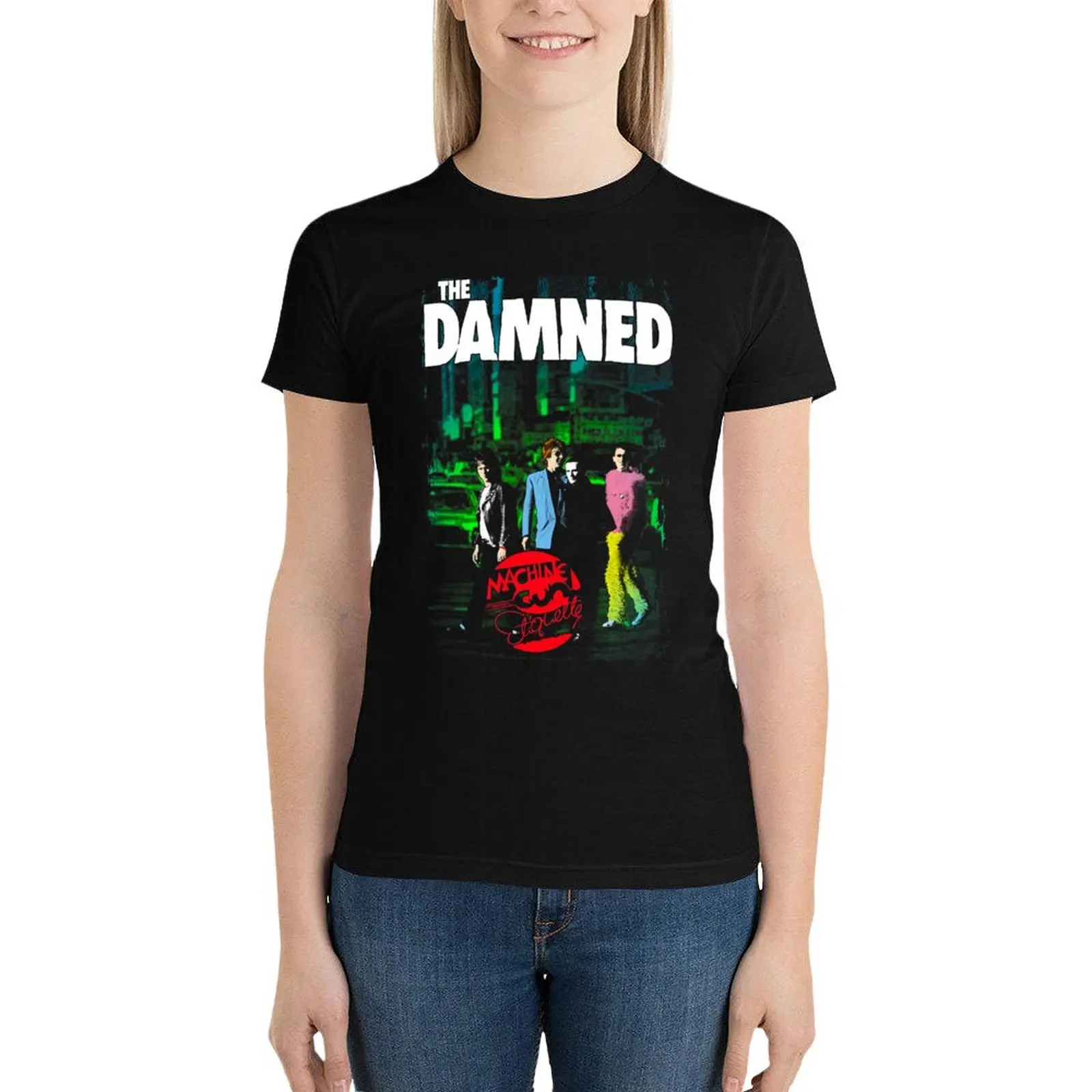 

THE DAMNED MACHINE GUN ETIQUETTE T-Shirt summer clothes korean fashion oversized plus size tops t shirt Women