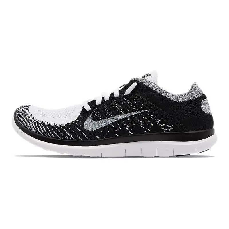 Nike Nike Free 4.0 Flyknit White Black Sneakers shoes 631053-100