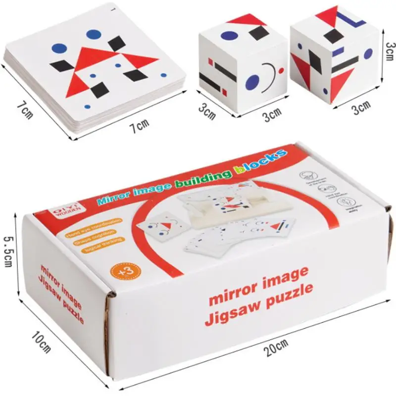 Outils d'apprentissage paroisseux : jeu de puzzle à réflexion spatiale 3D, jouet éducatif pour la réflexion logique