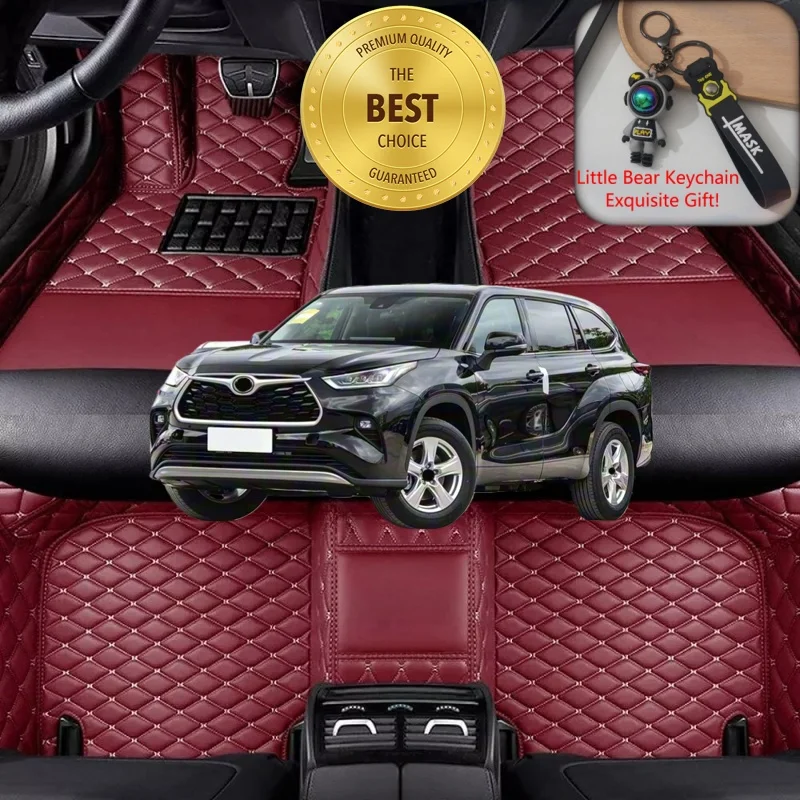 Customized Fit for Toyota Kluger XU20/XU40/XU50/XU70 Car Floor Mats Luxury Car Accessories Auto Carpet Mat Left/Right-hand Drive