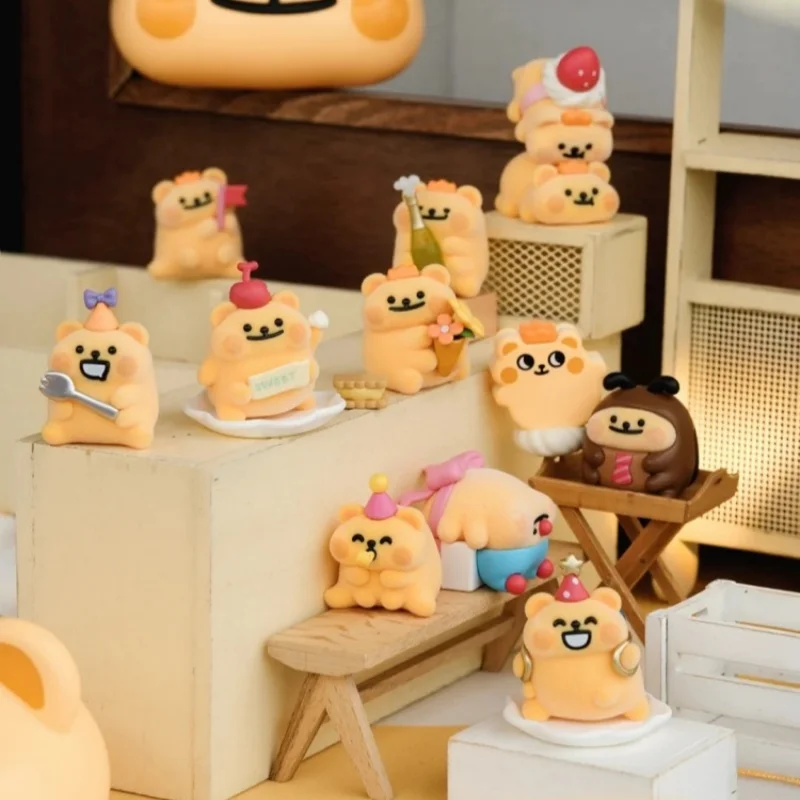 

HOT Bear Is Bug Sweeties Party Mini Doll Figure Series Blind Box Trendy Model Toy Kawaii Statue Ornament Whole Box Mystery Gift