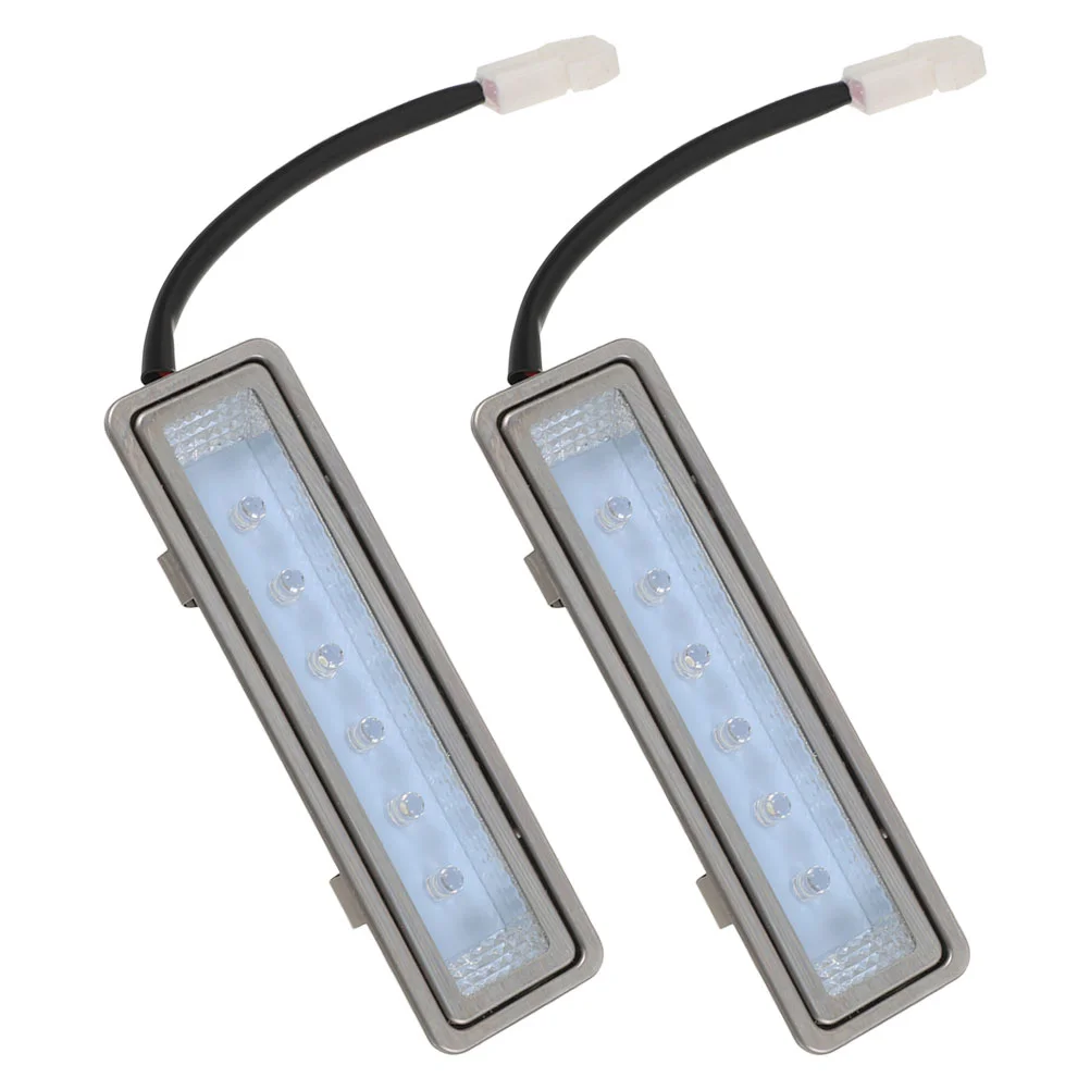 2 Pcs Range Hood Light Bulb Stove Bulbs under Universal Cooker Replacement LED Appliance Glass Rectangle Vent Microwave