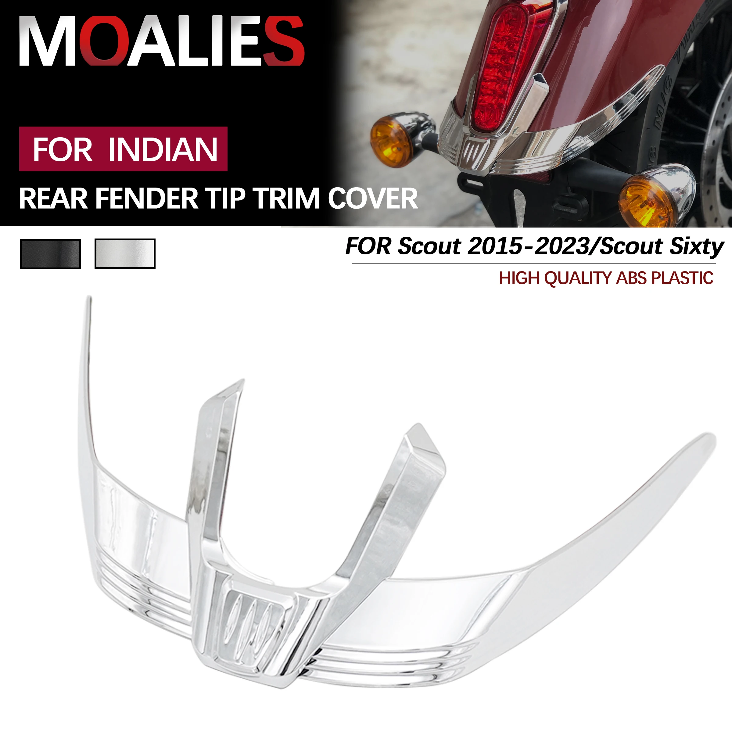 

Для Scout Sixty 2015-2023 аксессуары для мотоциклов, декоративная наклейка, модификация, наконечник заднего крыла, акцентная накладка