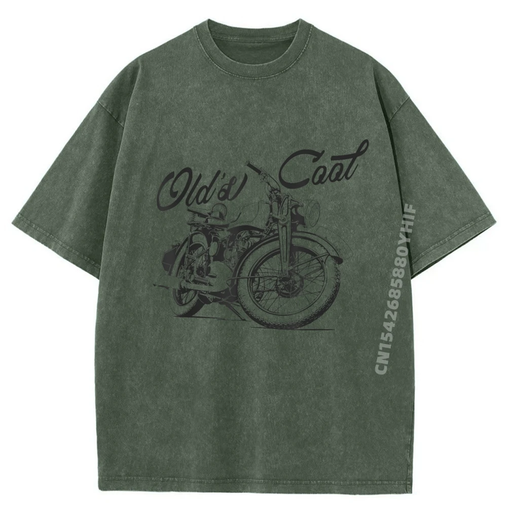 

Old Cool Fall Clothes Aesthetic Youth Fashionable and Trendy Printed T Shirts For Men Large Size Washed Shirt