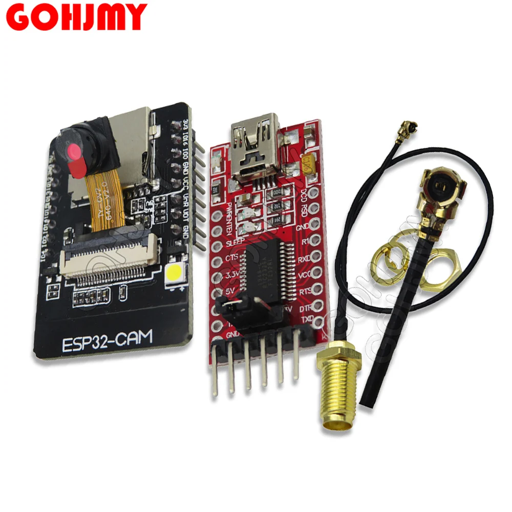 40Pin Jumper Wire ESP32-CAM ESP32 Development Board WiFi OV2640 Camera Module Bluetooth FT232RL USB To TTL Serial Converter 
