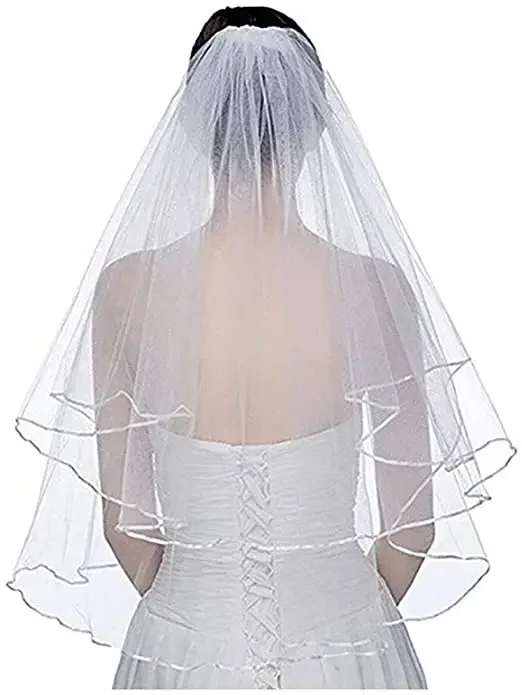 

White Ivory Bridal Veils with Comb Wedding Accessories Bride Veil