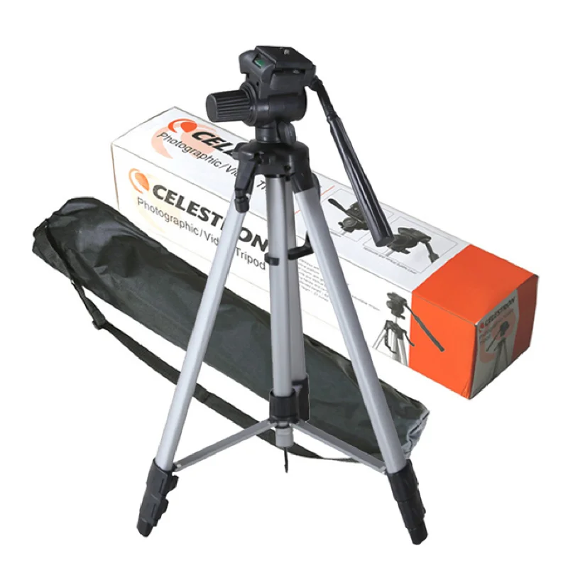 

Celestron Basics-Lightweight Tripod with Bag for Binoculars, Monoculars, Telescope, Spotting Scope, Black, 60"