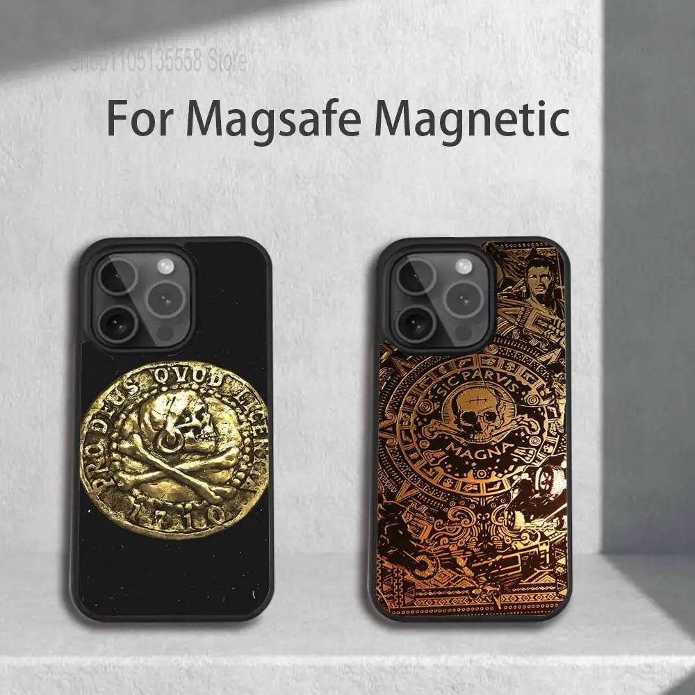 

Sic Parvis Magna U-Uncharted For iPhone 11,12,13,14,15,16,17,Pro,Max,Plus,Mini,SE4,E Phone Case Magnetic For Magsafe Wireless
