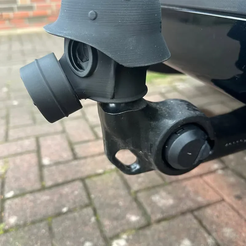 

Trailer Hitch Cover Steel Helmet Gas Mask Trailer Hitch Ball Cover Prevent Receiver Tube From Rusting For CarTrailer Hitch Cover