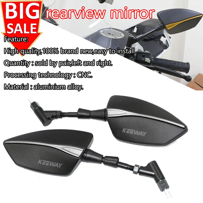Motorcycle Mirrors For Keeway Hurricane 50 Vieste 300 Zahara Cityblade K-Light RKV RKF 125 RKS 150 Rear Rearview