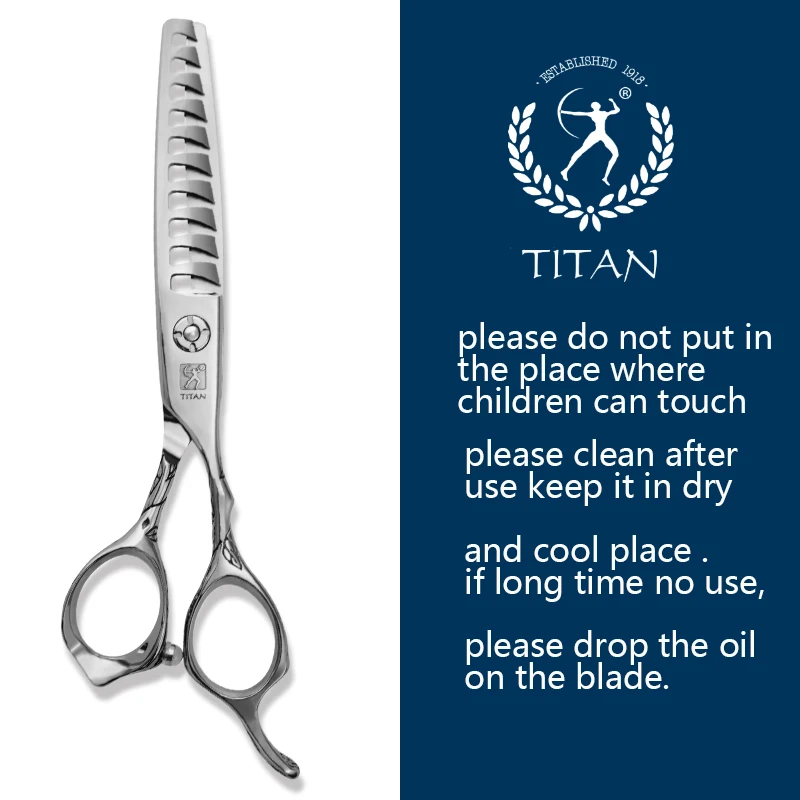 

Titan professional 6 inch hair scissors salon scissor barber thinning shears hairdressing scissors 440C stainless steel