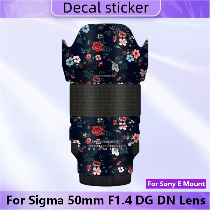 

Защитная виниловая пленка-наклейка для объектива Sigma 50mm 1.4 DG DN для Sony E Mount, защитное покрытие для корпуса объектива