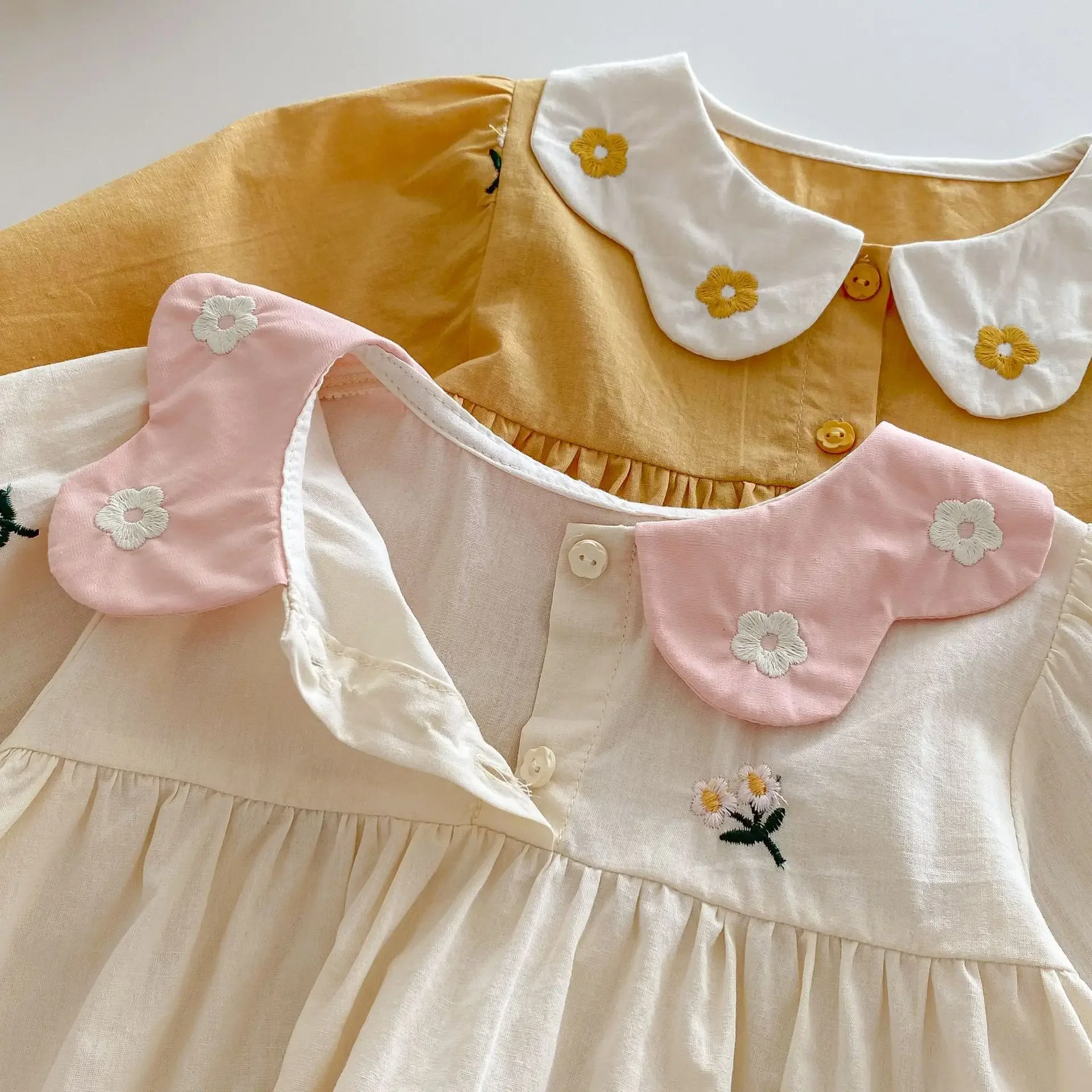 Vestido de princesa para niñas, ropa para bebés de 0 a 5 años, estilo coreano, a la moda, 2024