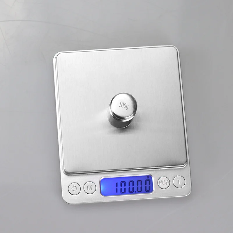 AccuWeight Digital Kitchen Scale Stainless Steel Food Scale with LCD Display for Precise Weighing of Cooking Ingredients Diet gallery 3