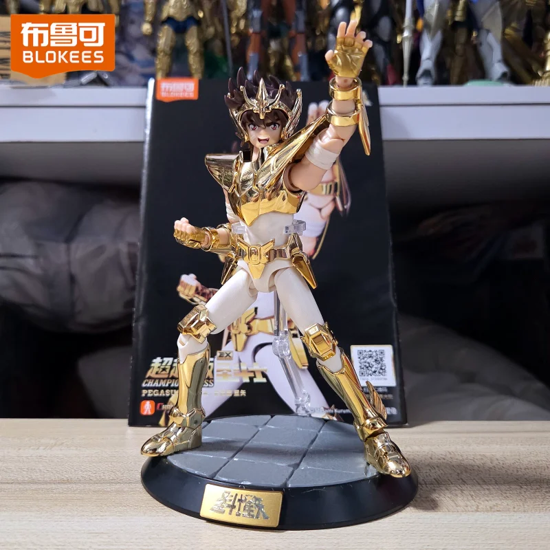 

Blokees Pegasus Seiya EX Champion Class 40th Anniversary Limited Plated Version Movable Anime Collectible Figure Adult Gift