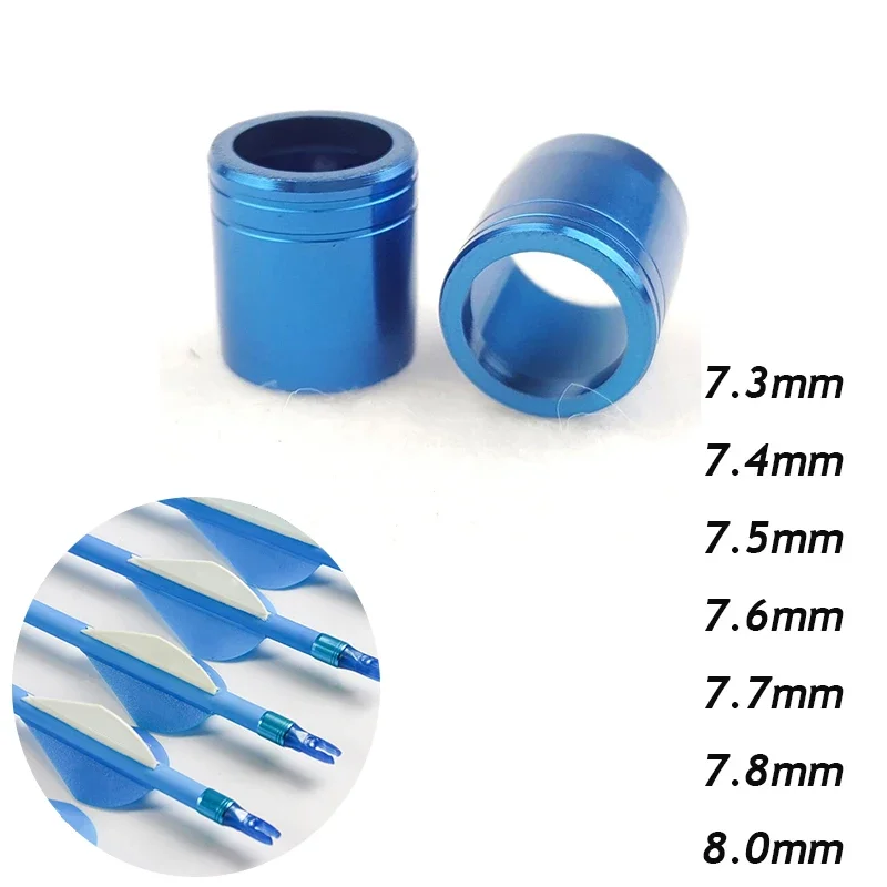 100pcs New Color Archery Collars Explosion-proof Arrow Ring Arrow Accessory Sets for 7.6mm Out-Diameter Shaft Arrow Ring