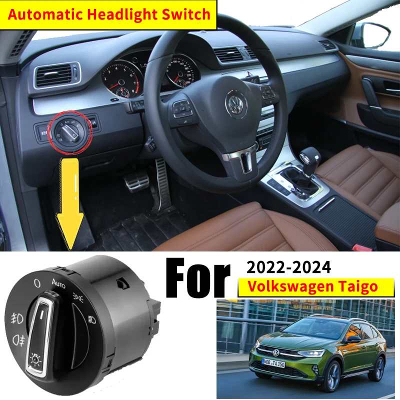 

Car Automatic Switch for VW Volkswagen Taigo Nivus 2022 2023 Accessories 2024 Auto Upgrade Modificati Headlight Lights Tuning