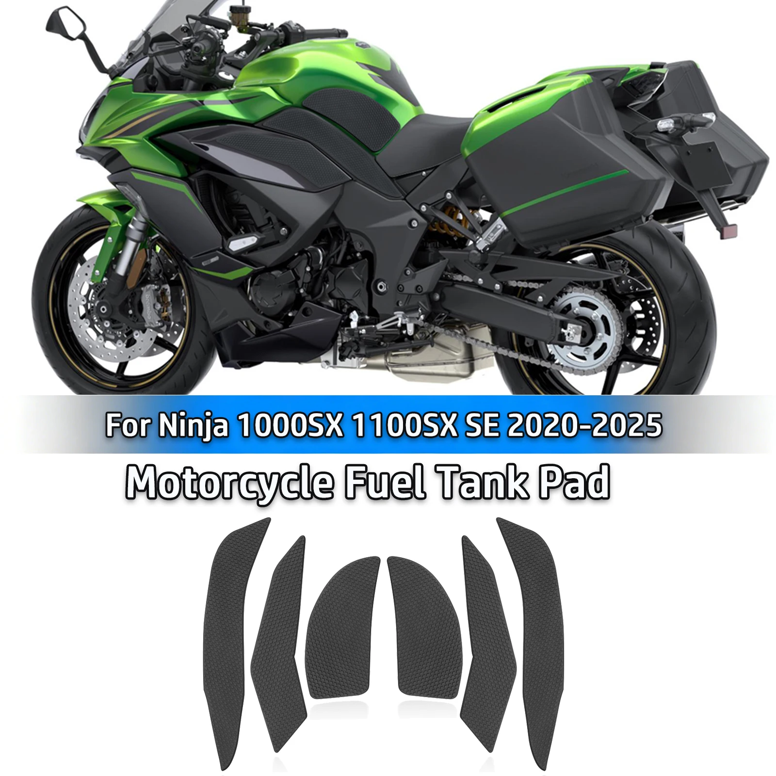 Tank Pad Gas Tank Traction Pads Fuel Tank Grips Side Stickers Knee Grips Protector Decal For Ninja 1000SX 1100SX SE 2020-2025