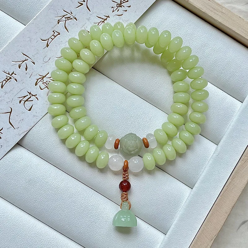 

Модные браслеты Бодхи, мужские и женские бусины счеты, древний стиль, многокруглые культурные и буддийские пластины из бисера.