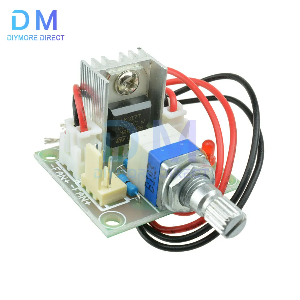 LM317 DC Linear Converter Step Down Buck Voltage Regulator Board Speed Control Module DC 3.25-15V To DC1.25V-13V