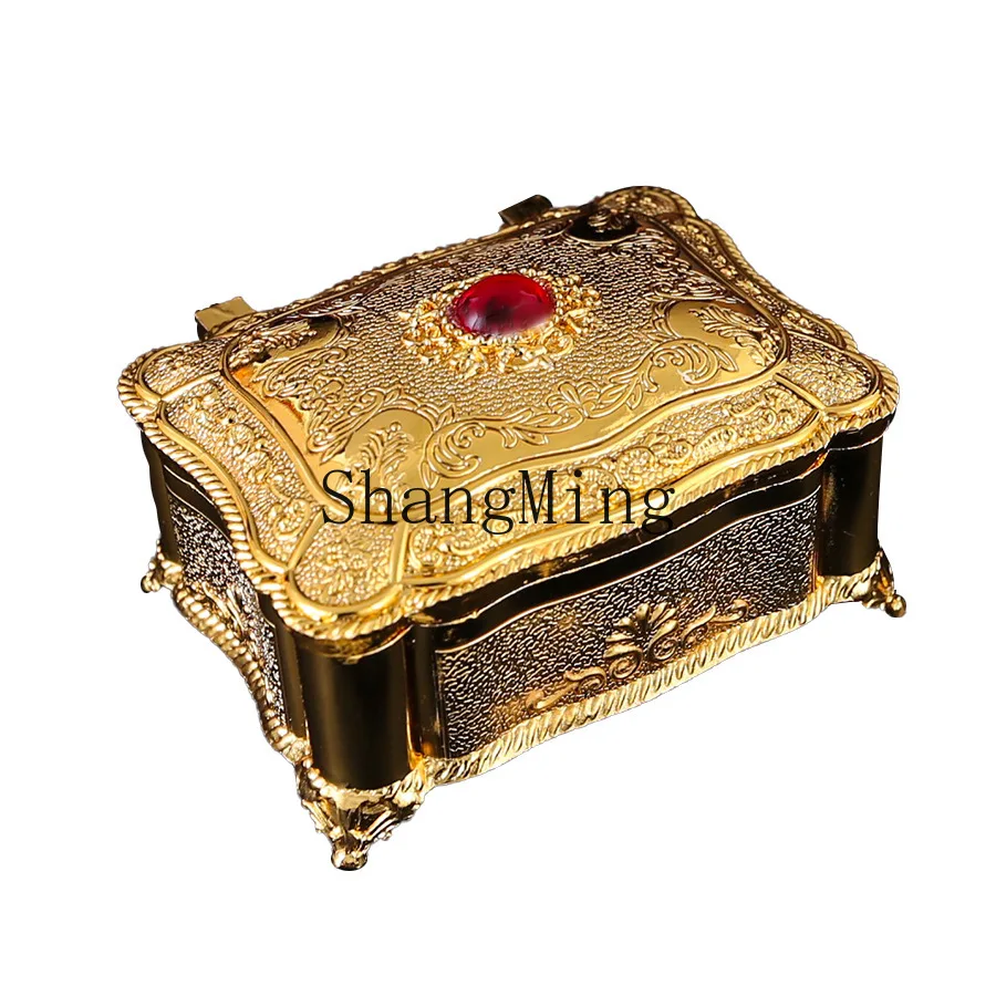 

PYH Горячая распродажа: Элитная шкатулка для украшений с рубинами, бриллиантами и жемчугом, высококачественный органайзер для ювелирных изделий