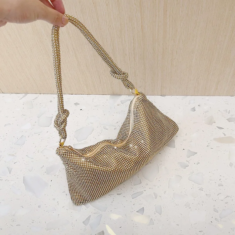 

Shinny Dinner Banquet Bag Party Handbag Wedding Bag Party Handbag Diamond Underarm Bag Shoulder Handheld Bag