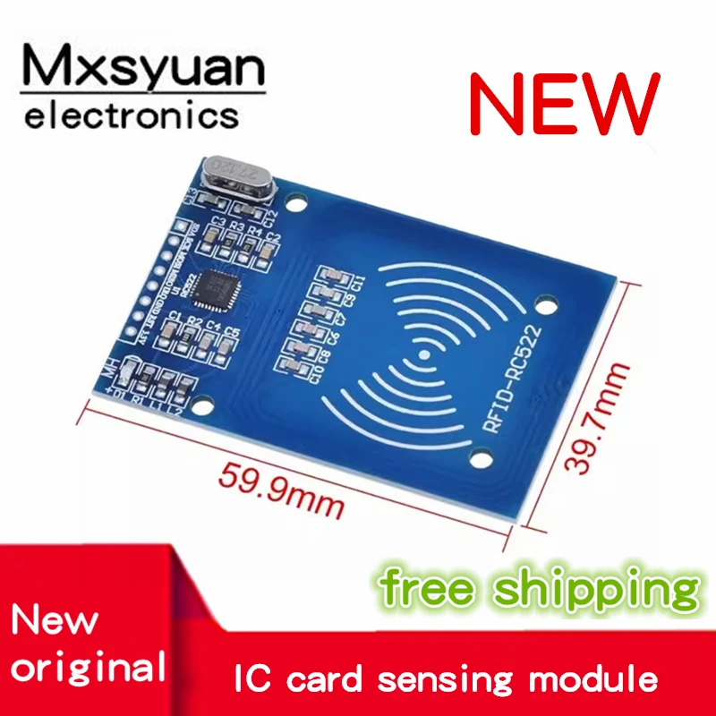 10PCS/LOT MFRC522 RC-522 Antenna RFID IC Wireless Module For Arduino IC KEY SPI Writer Reader IC Card Proximity Module