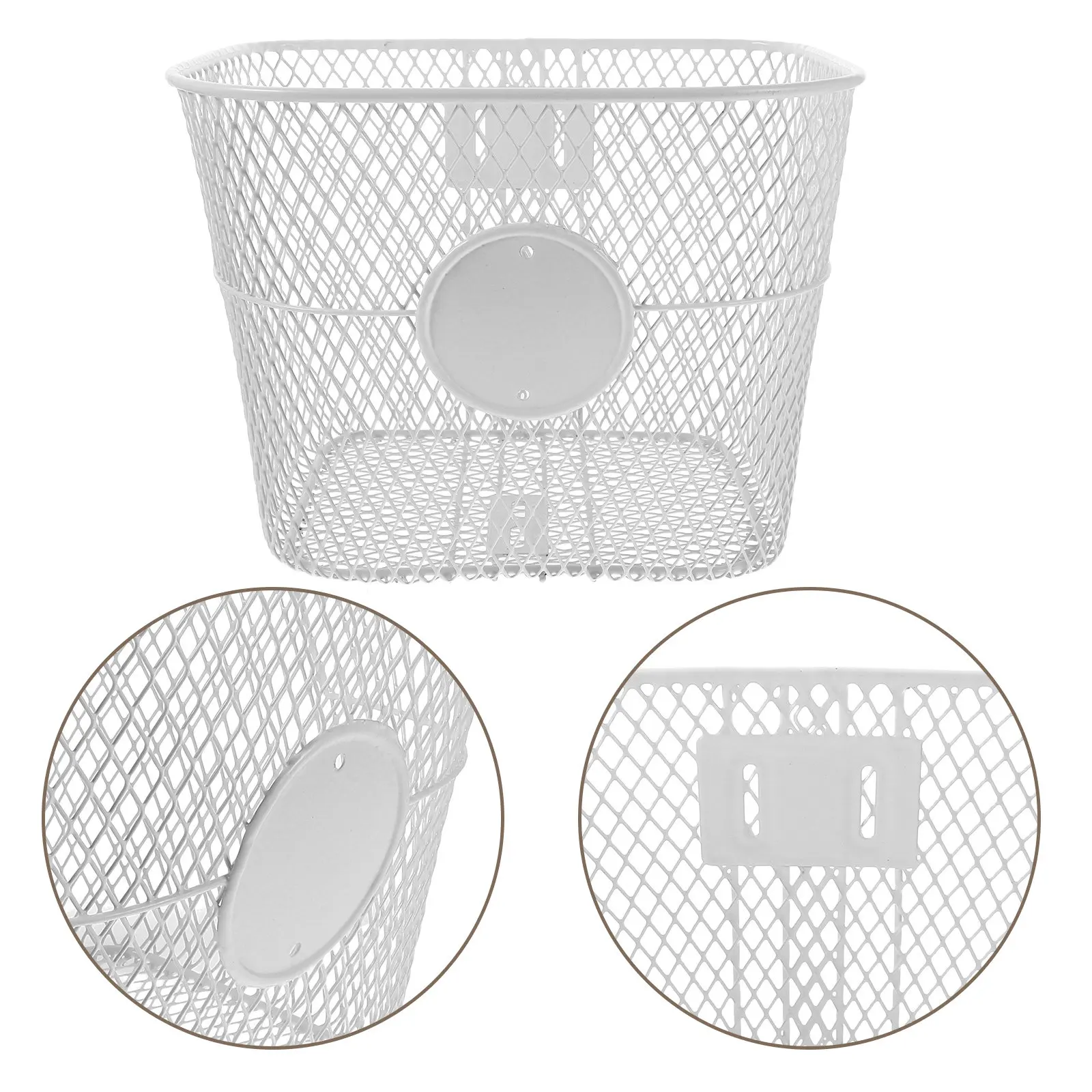 

Vintage Style Mesh Front Bicycle Basket for Adults Kids - Lightweight Breathable Handlebar Cargo Carrier Easy Install Removable