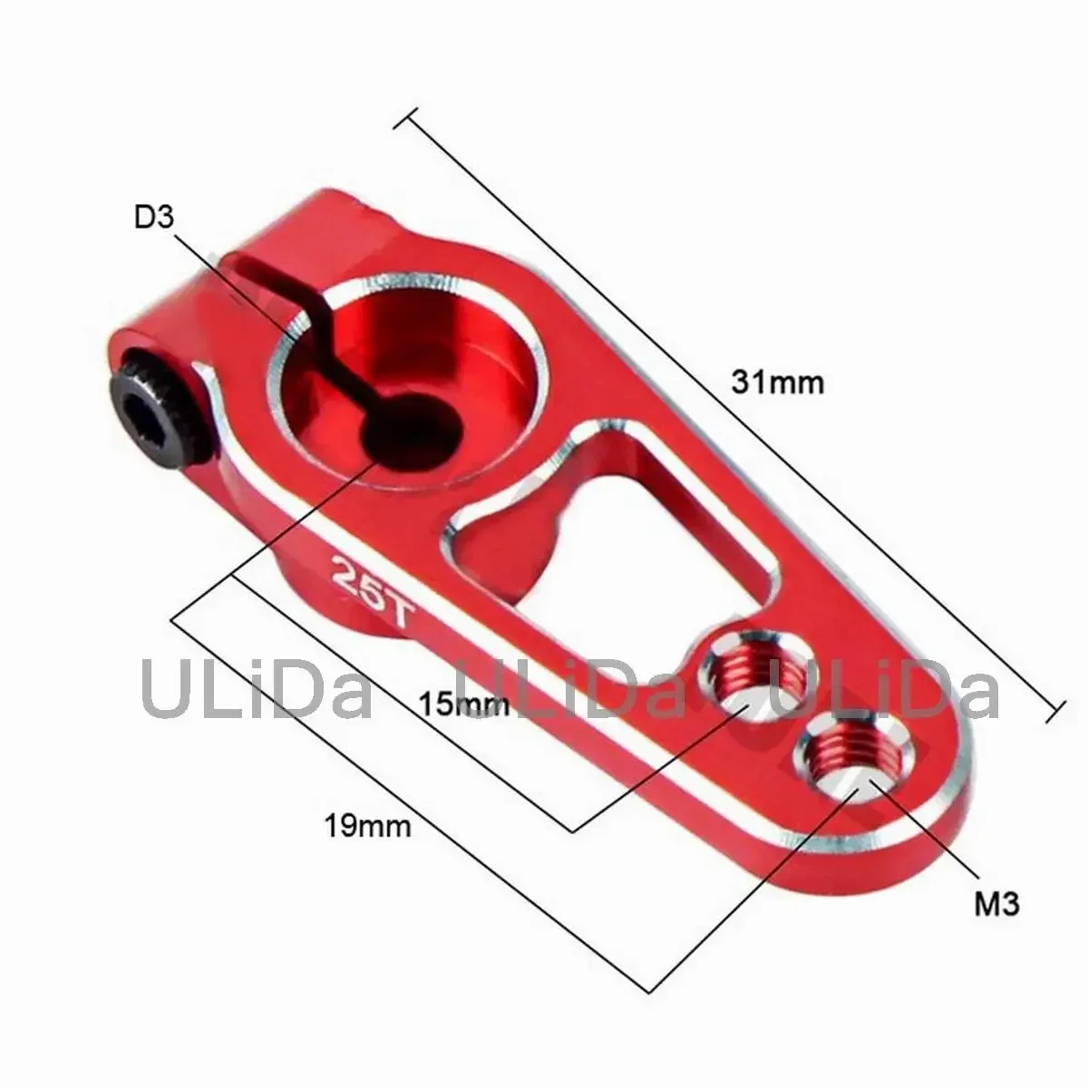 2pcs 25T Servo Horn Arms 25 Teeth Spline M3 Clamp Steering for RC Car Aircraft Helicopter Boat - Image 6