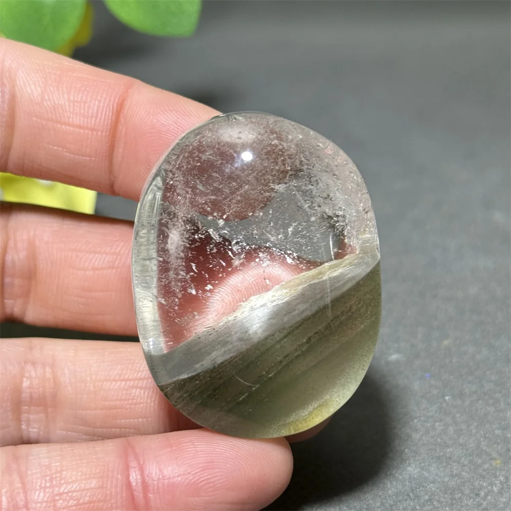 Natural White Crystal Ghost Palm Quartz Mineral Specimen Reiki Collection Treatment Witchcraft Energy Home Feng Shui Decorative