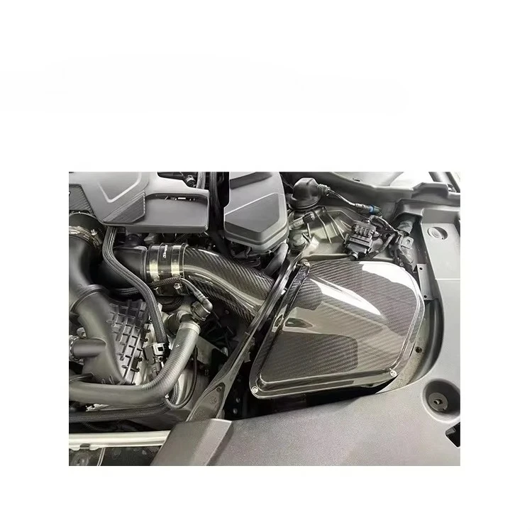 Cold intake system design style 100% dry carbon fiber brand original  M5 F90 4.4T carbon black 1 set -