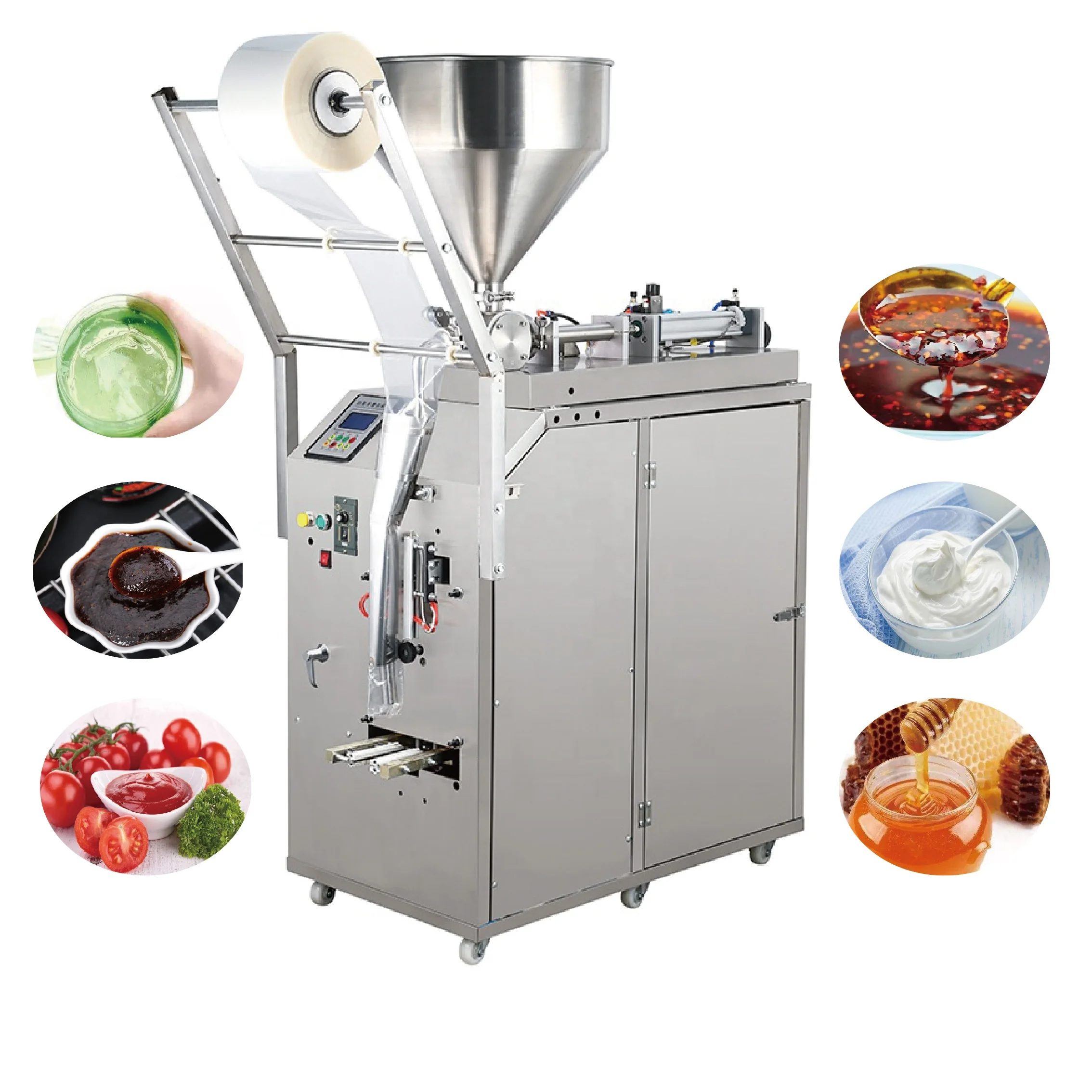 

2021 Chili Sauce Filling Honey Curry Ketchup Peanut Automatic Packing Tomato Paste Packaging Machine