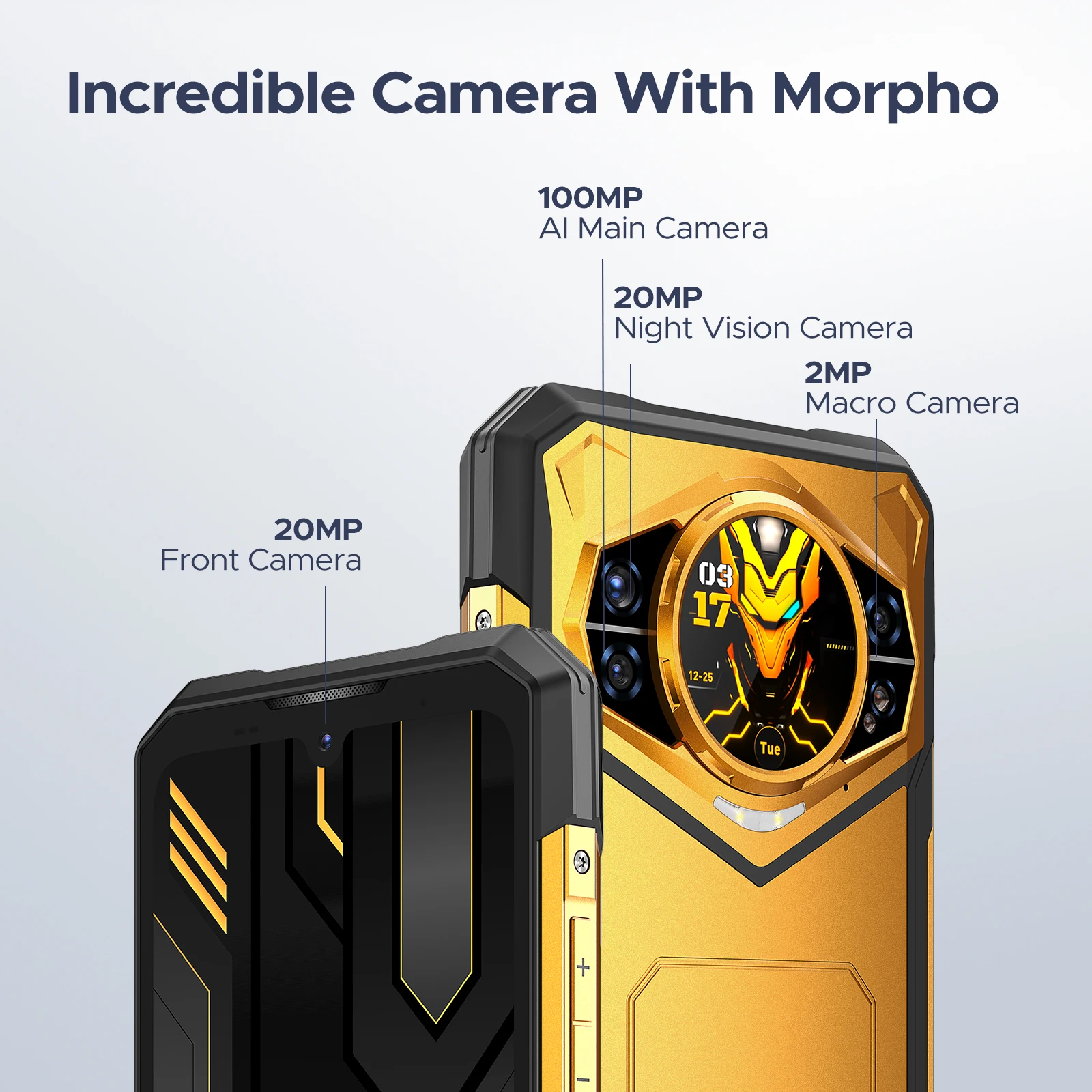 DOOGEE S200 X 5G هاتف متين 6.72 "120 هرتز الأبعاد 7050 12GB + 512GB AI كاميرا ثلاثية 10100mAh بطارية NFC 5g الهاتف الذكي