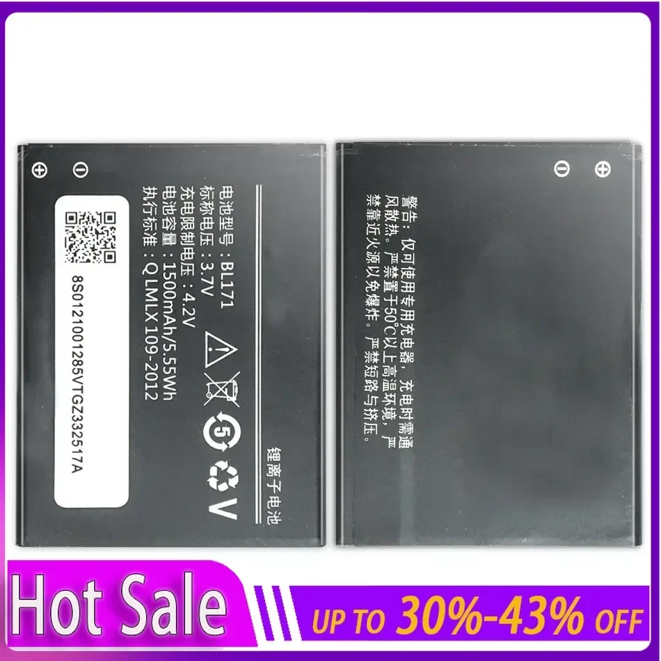 Rechargeable Phone Battery for Lenovo, BL171, A319, A60, A500, A65, A390, A368, A390T, A356, A370E, A376 Portable Batteries